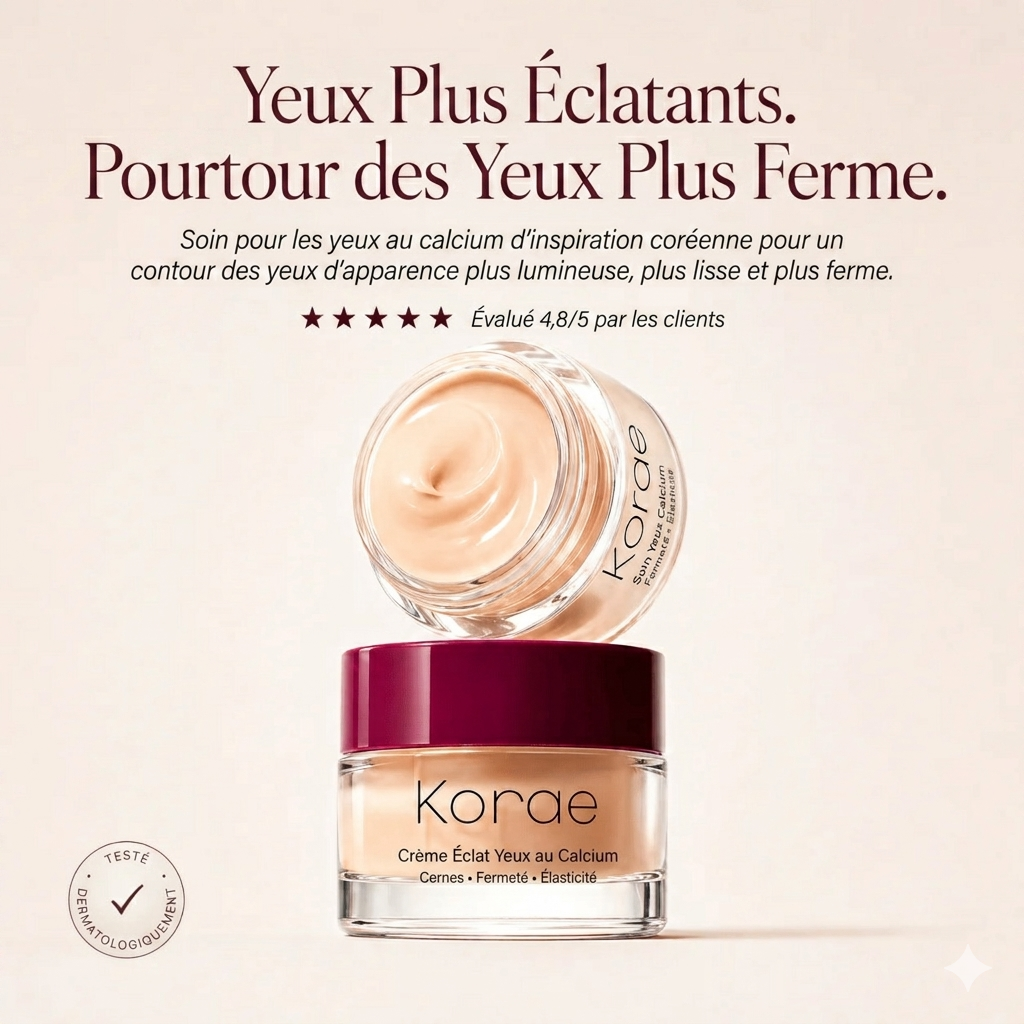 Crème contour des yeux éclaircissante au calcium Korae Seoul